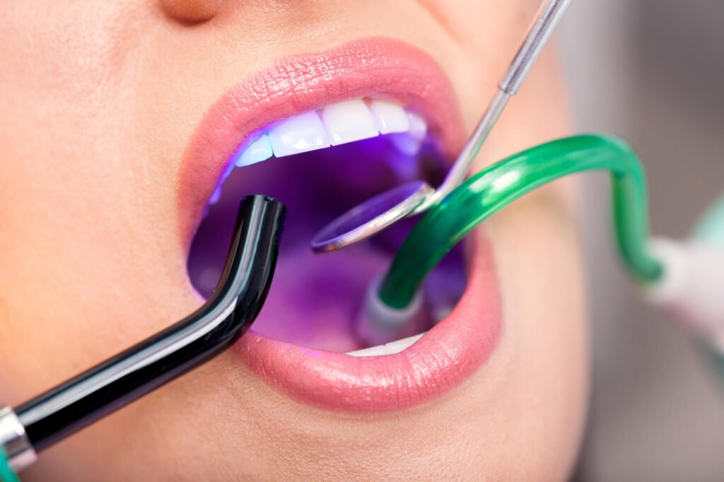 Patient at Cameron Park Dentist office
