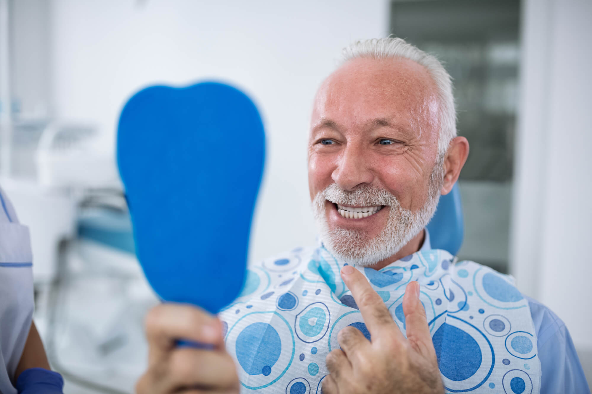 an older patient at the Family Dentist in Cameron Park